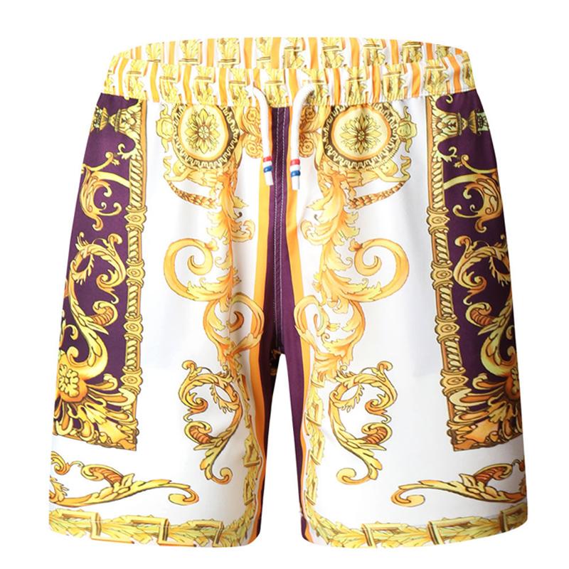 Mens Vintage Print Beach Shorts 05217371Y