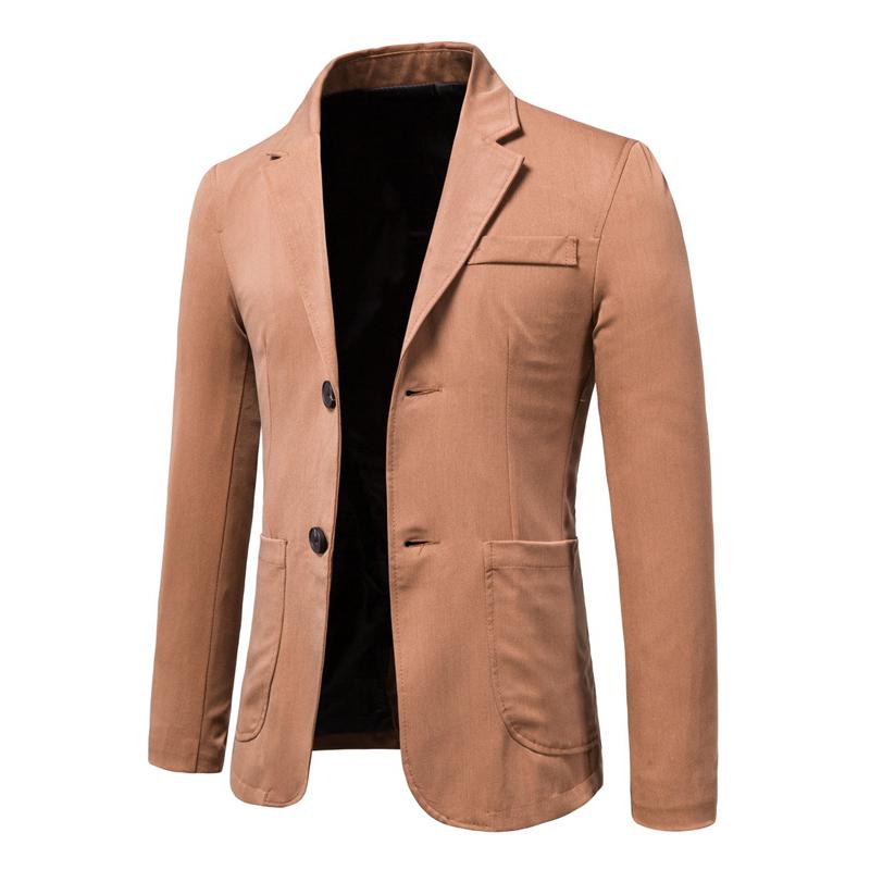 Mens Solid Color Lapel Blazer 81009666X