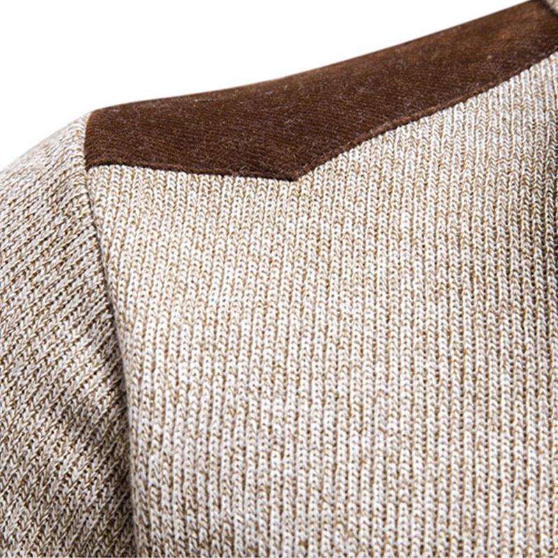 Mens Half Turtleneck Thickened Slim Fit Zip Pullover Knitwear 37961297M
