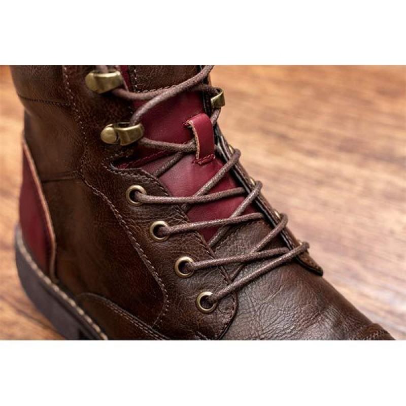 MENS PATCHWORK ANKLE BOOTS 27607163W