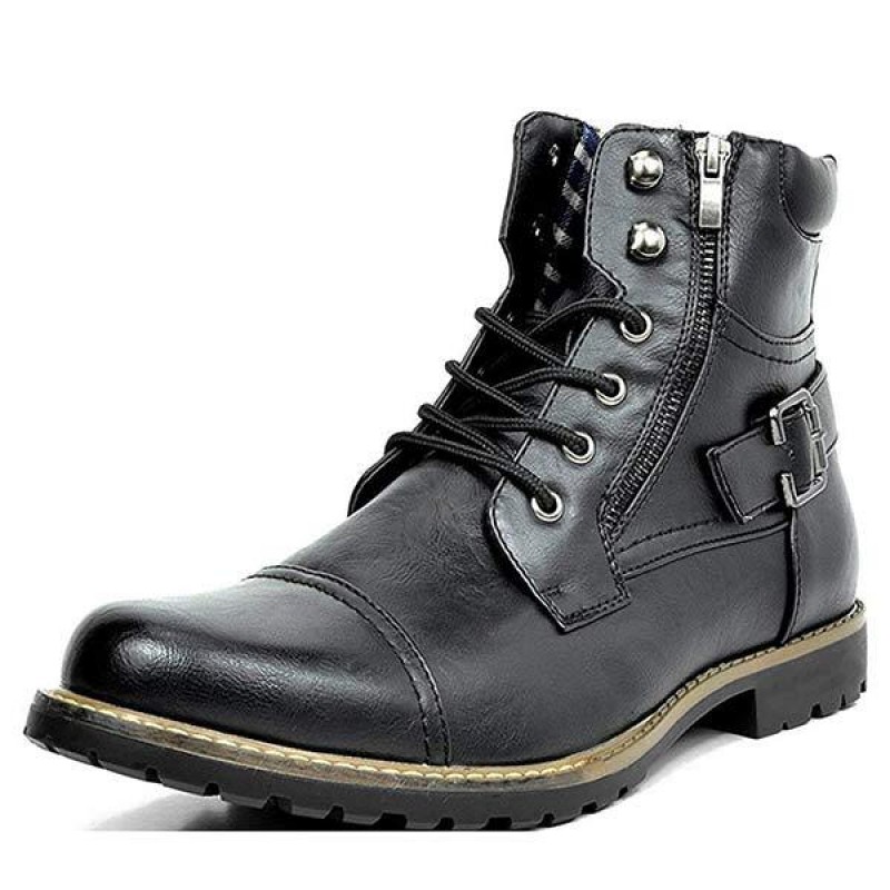 MENS METAL DOUBLE ZIP RIDER BOOTS 46764393C