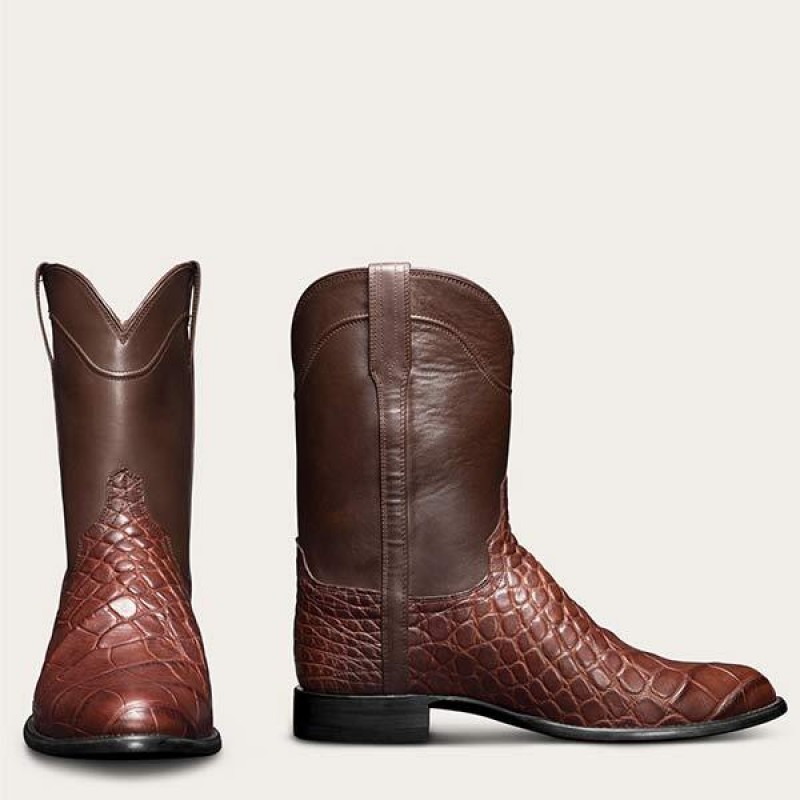 MENS VINTAGE CROCODILE WESTERN COWBOY BOOTS 33120809C