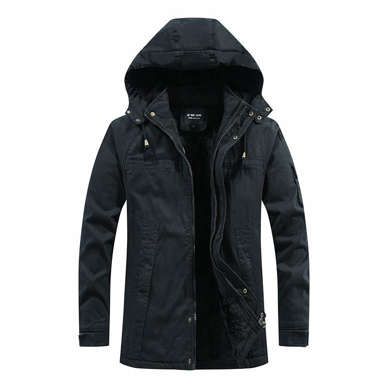 Mens Washed Cotton Padded Jacket Thick Workwear Padded Jacket 24346345X