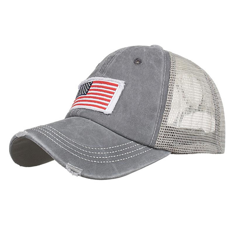 Mens Flag Baseball Cap 63437593Y