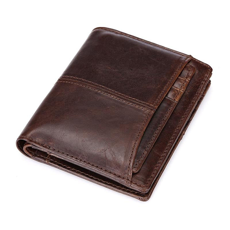 Mens Vintage Leather Large Capacity SIM Card Holder Wallet 98597500Y