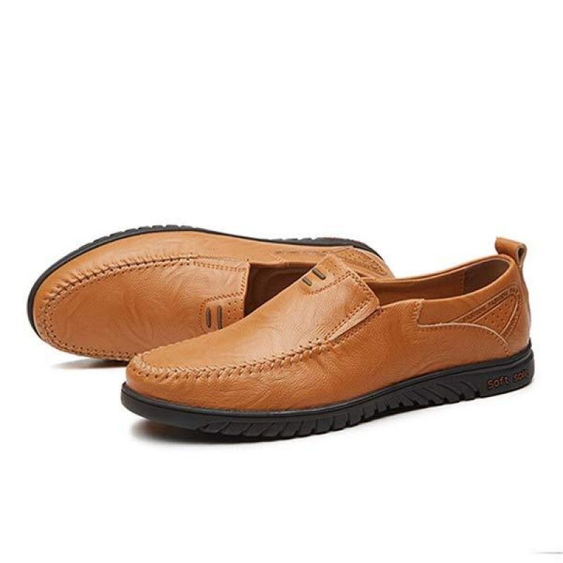 MENS SLIP-ON CASUAL LEATHER SHOES 08026252