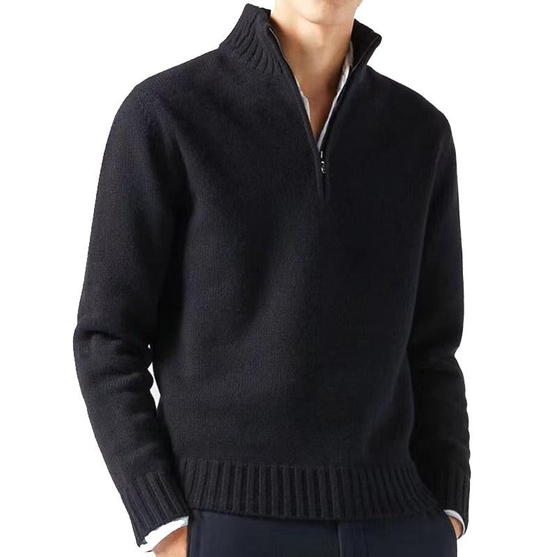 Mens Half Turtleneck Zipper Sweater 80664882X