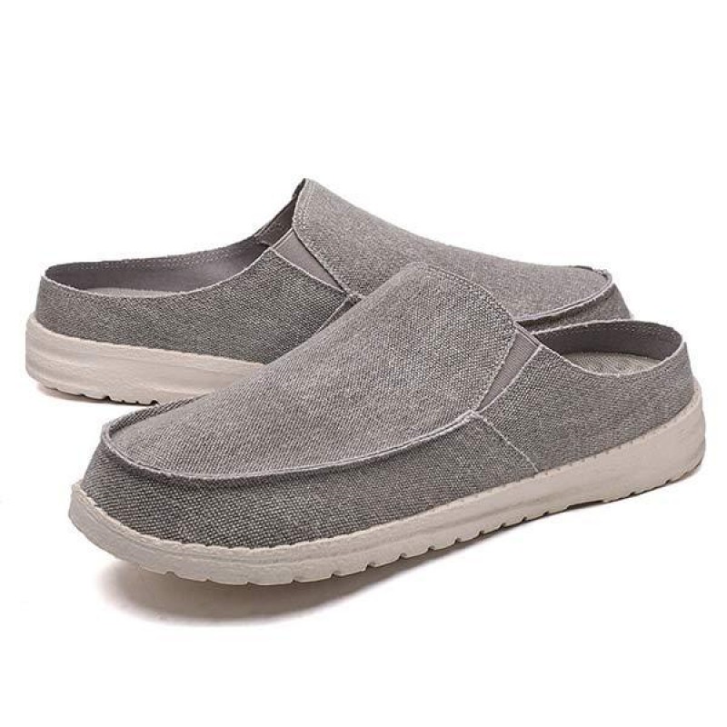 MENS CANVAS HALF SLIPPERS 57766539