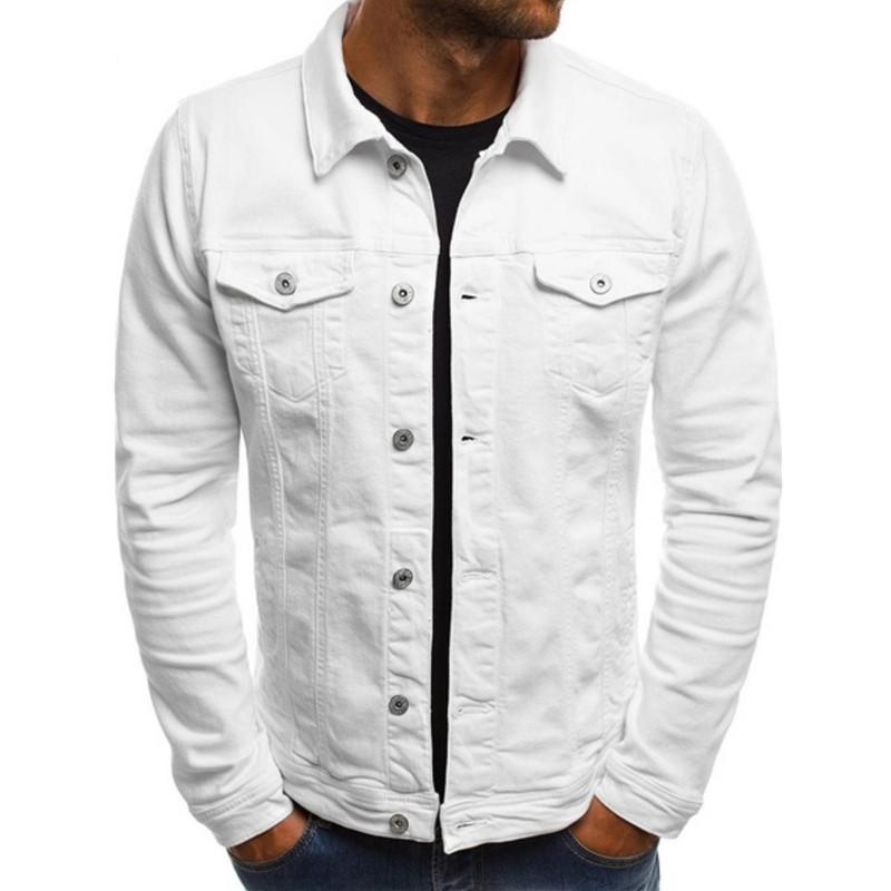 Mens Casual Solid Color Button Lapel Jacket 02134545M