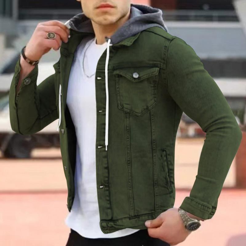 Mens Hooded Workwear Multi-Pocket Jacket 53780015X