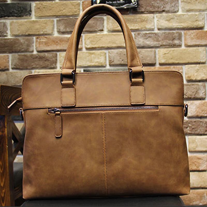 Mens Solid Color Briefcase 26280555Y
