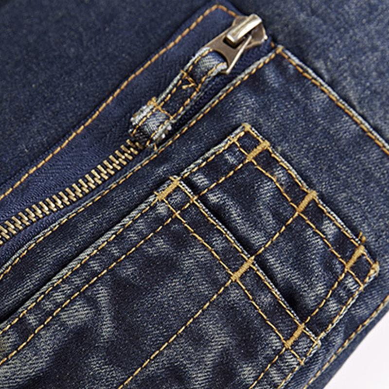 Mens Casual Slim Denim Baseball Jacket 29307324M