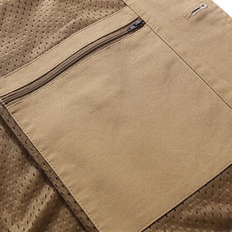 Mens Casual Solid Color V-Neck Thin Vest 21460241M