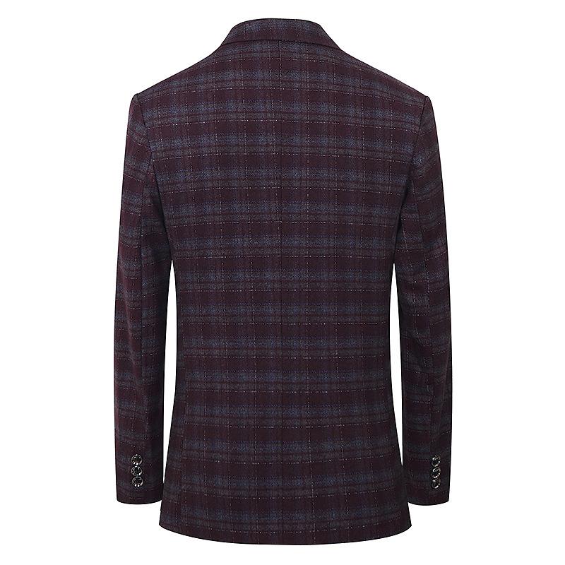 MENS VINTAGE PLAID LAPEL BLAZER 32932521X