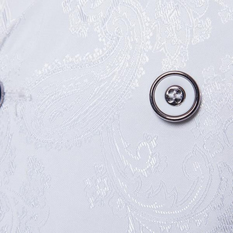 Mens Formal Cashew Flower Print Vest 71042054X