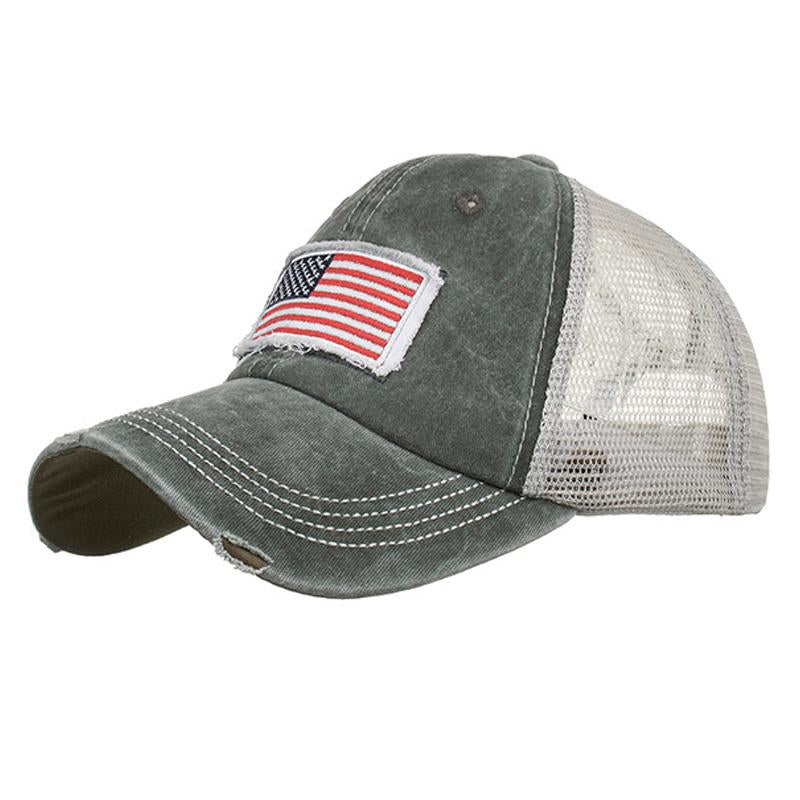 Mens Flag Baseball Cap 63437593Y