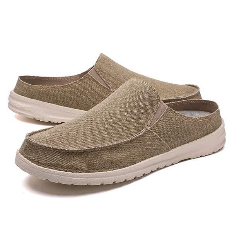MENS CANVAS HALF SLIPPERS 57766539