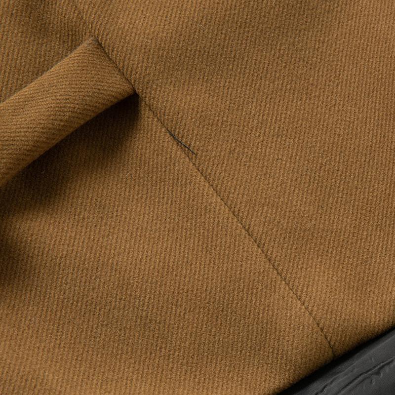 Mens Casual V-Neck Single-Breasted Patch Pocket Vest 53325062M