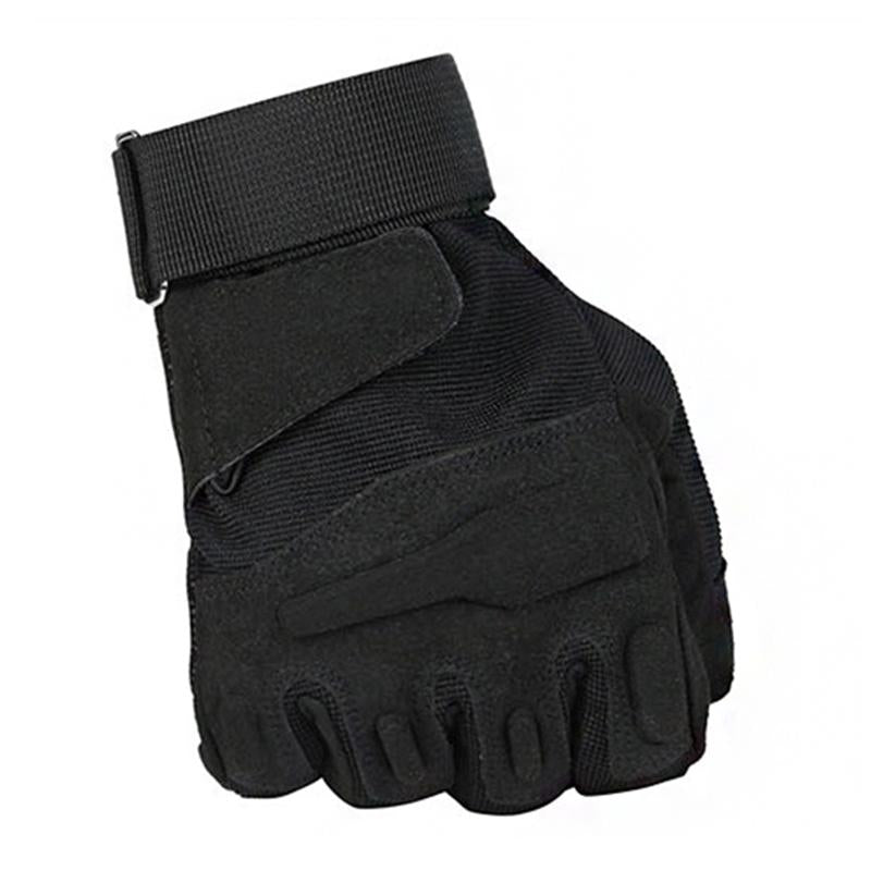 Mens Outdoor Warm Plus Fleece Tactical Non-slip Wear-Resistant Cycling Full Finger Gloves 68399949Y