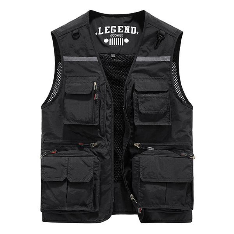 Mens Multi-pocket Tactical Cargo Vest 53117159M
