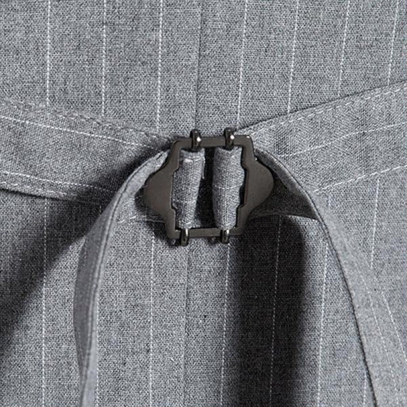 Mens Single-breasted Striped Suit Vest 57502558M