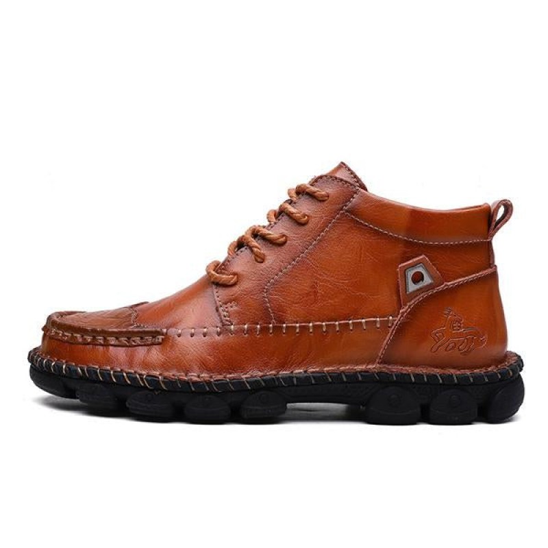 VINTAGE MENS LEATHER SHORT BOOTS 59095930X