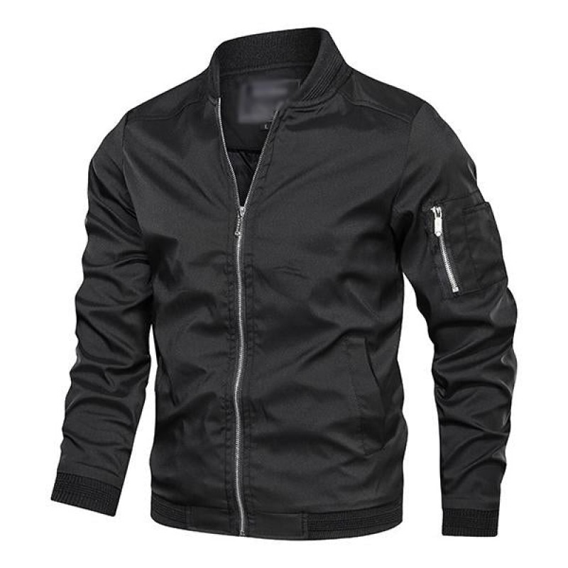 Mens Thin Baseball Collar Casual Jacket 72082655M