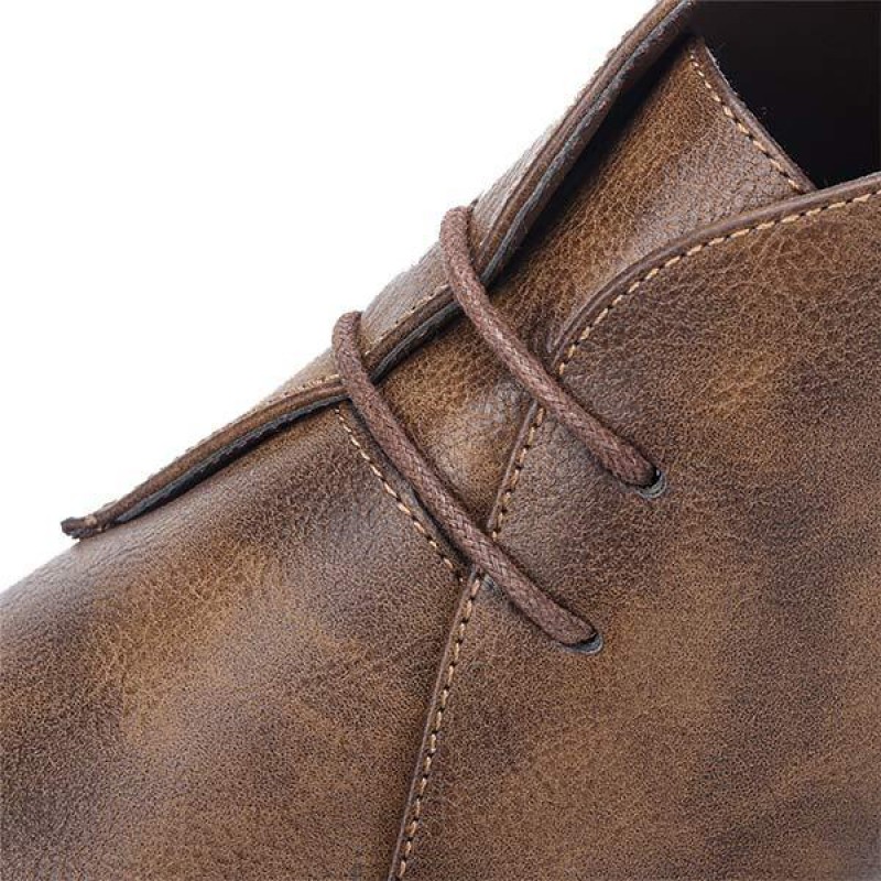 MENS VINTAGE LEATHER ANKLE BOOTS 56567118