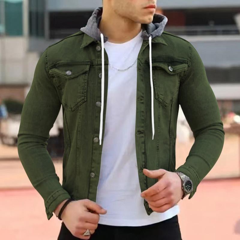 Mens Hooded Workwear Multi-Pocket Jacket 53780015X