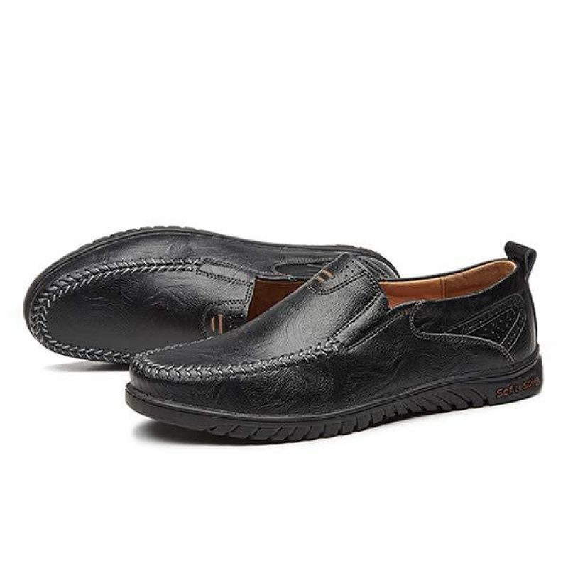 MENS SLIP-ON CASUAL LEATHER SHOES 08026252