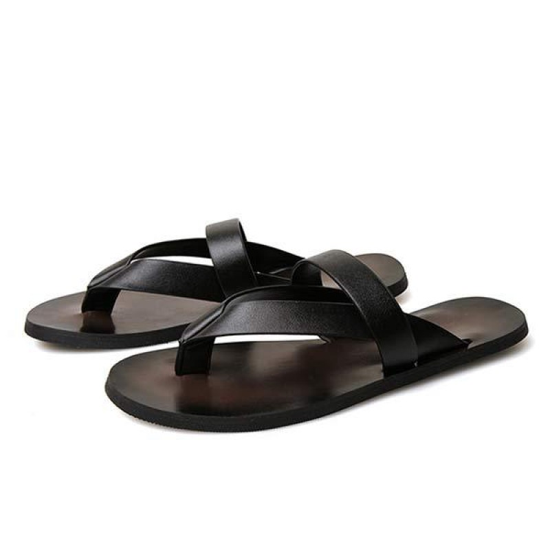 MENS CASUAL LEATHER FLIP-FLOPS 86023595