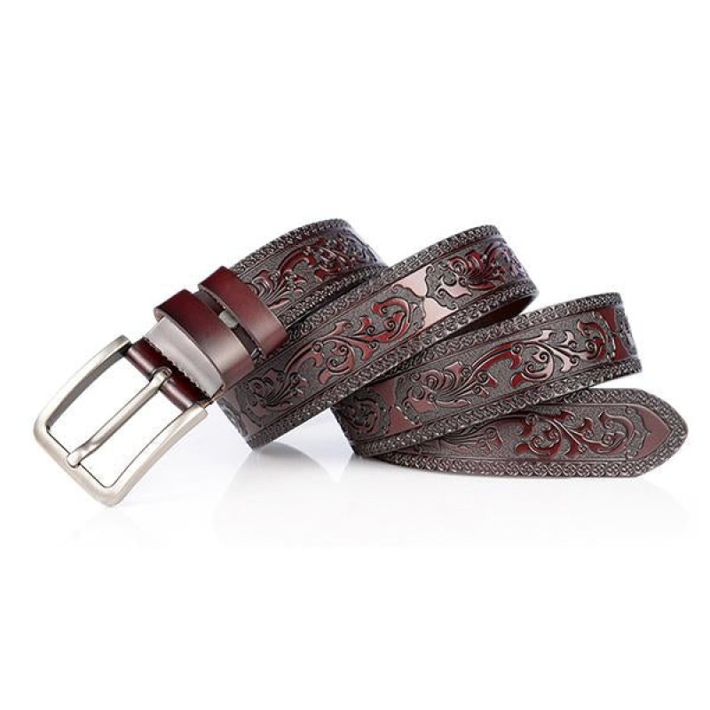COWHIDE ENGRAVED CRAFT BELT 86879097M