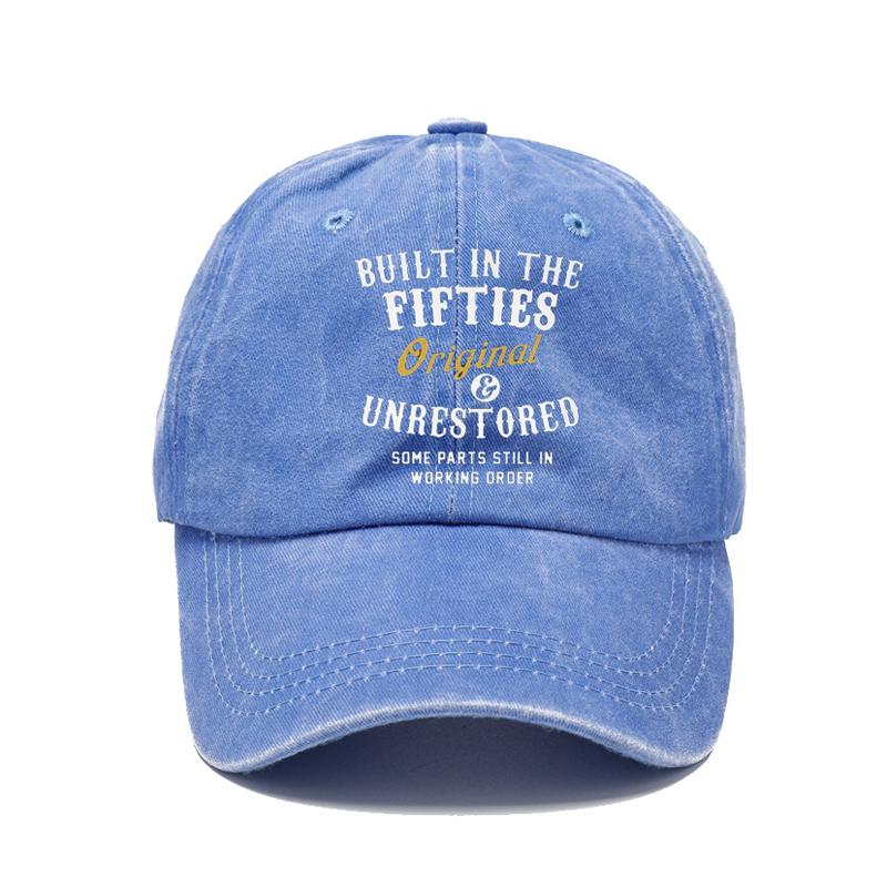Mens Vintage Letter Print Cap 75166682Y
