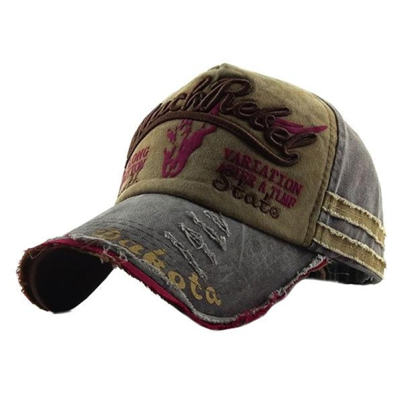 MENS DISTRESSED BASEBALL CAP 60490822M