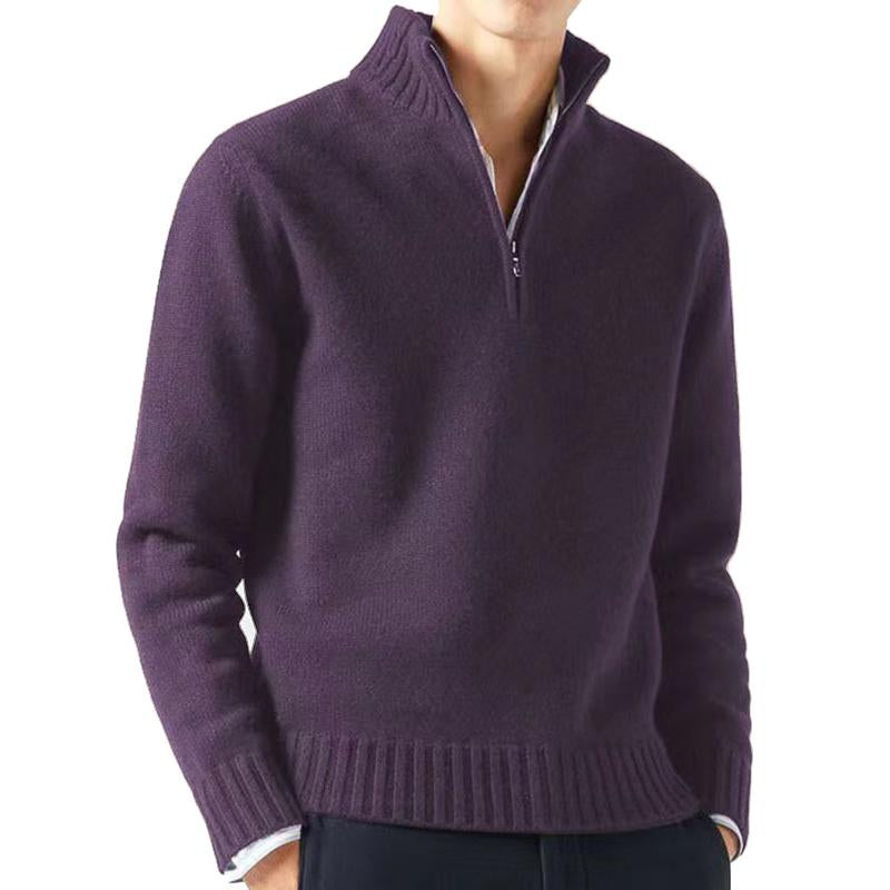 Mens Half Turtleneck Zipper Sweater 80664882X
