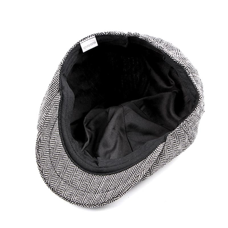 Mens Vintage Check Octagonal Beret 68448037M