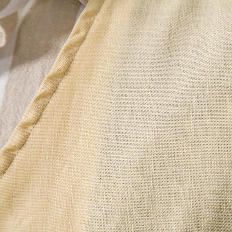 Mens Vintage Cotton Linen V Neck Vest 21832961X