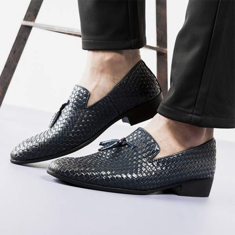 MENS WOVEN LEATHER SHOES 21875028