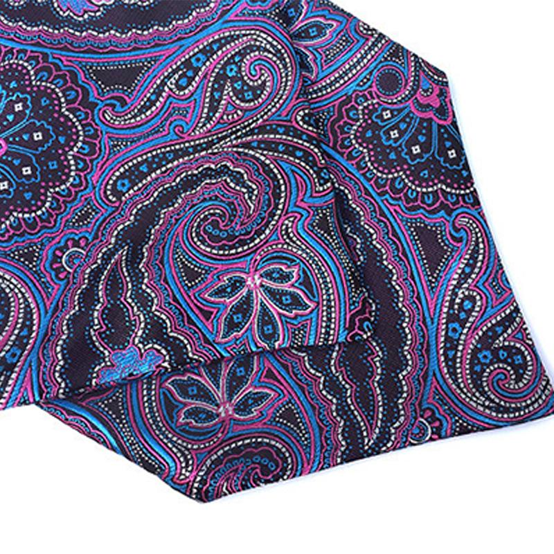 Mens Vintage Paisley Jacquard Suit Shirt Collar Scarf 56954792M