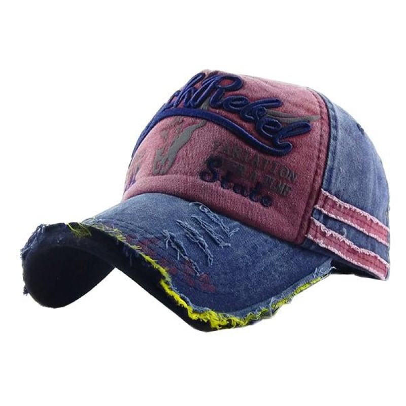 MENS DISTRESSED BASEBALL CAP 60490822M