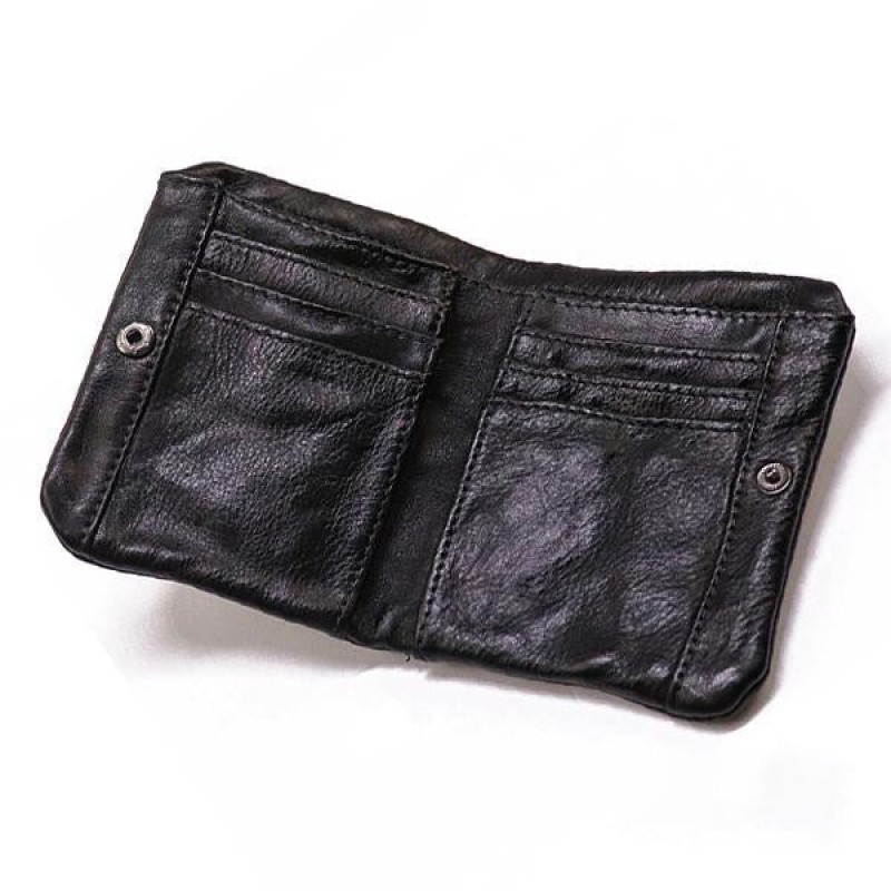 VINTAGE HANDMADE COWHIDE WALLET 88058245M