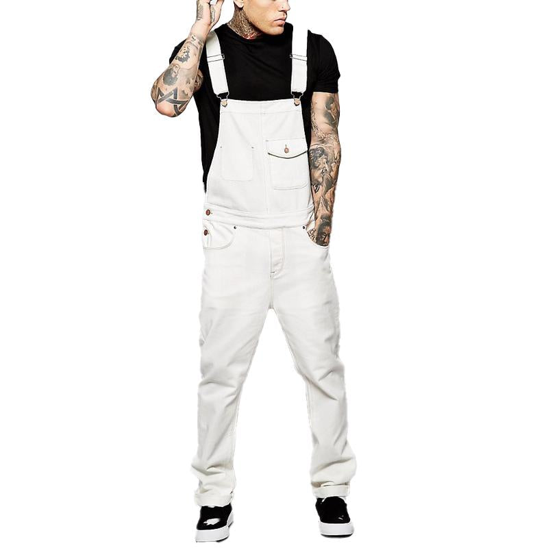 Mens Solid Color Slimming Jumpsuit 87488057X