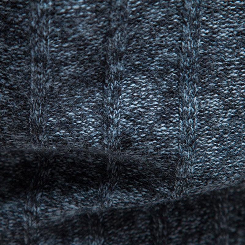Mens Casual Half Turtleneck Zip Thick Knitwear 27809823M