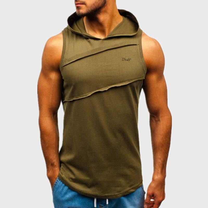 Mens Casual Hooded Tank Top 28053241M