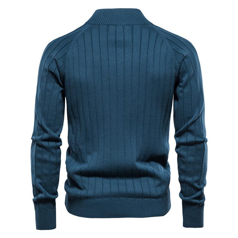 Mens Zippered Stand-up Cardigan Jacket 33798332X
