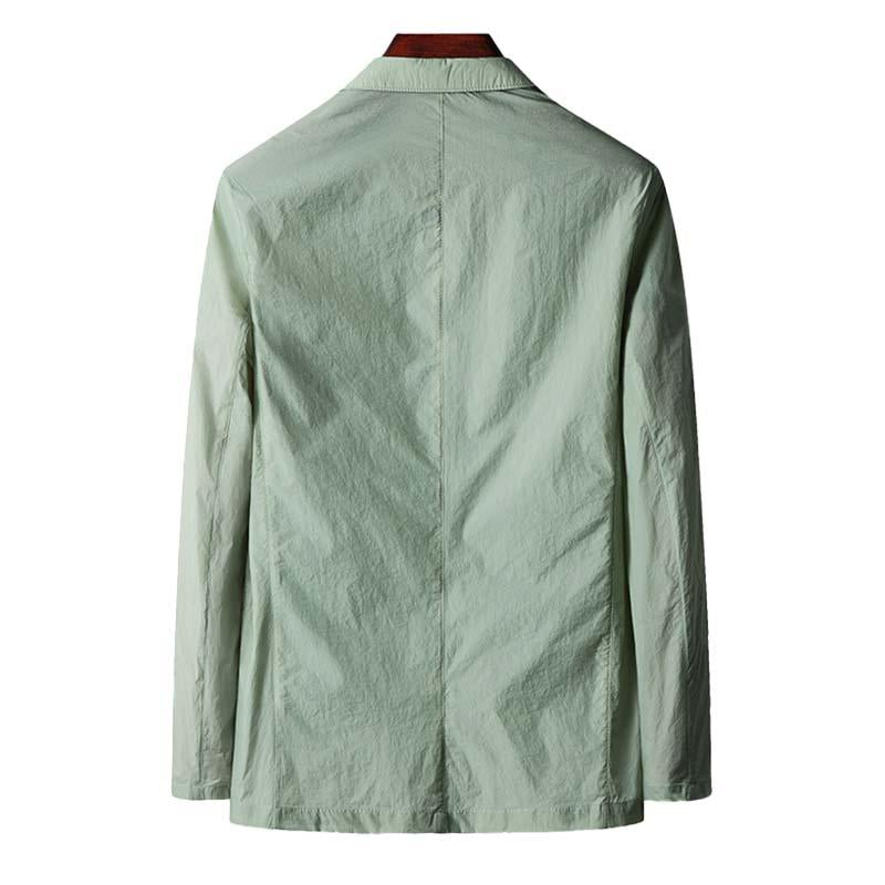 Mens Casual Thin Lapel Single Breasted Blazer 59719220M