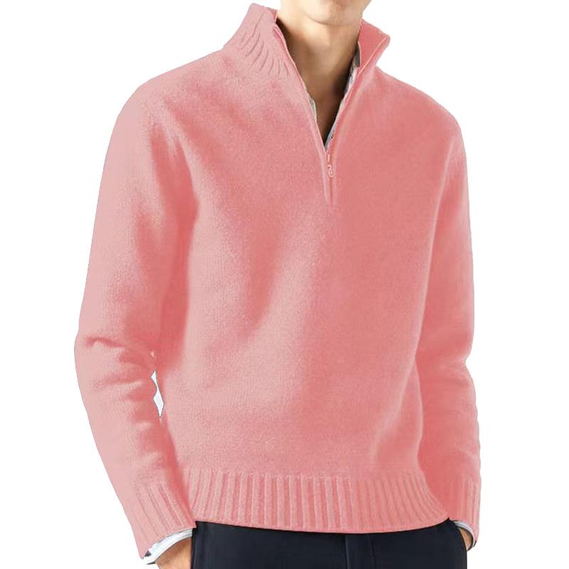 Mens Half Turtleneck Zipper Sweater 80664882X