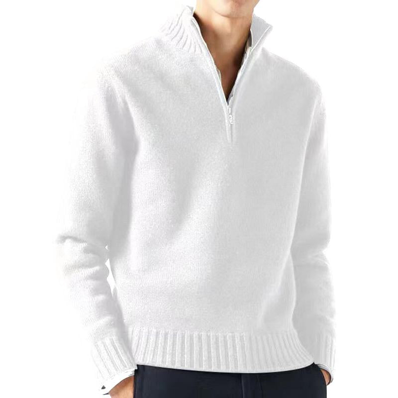 Mens Half Turtleneck Zipper Sweater 80664882X