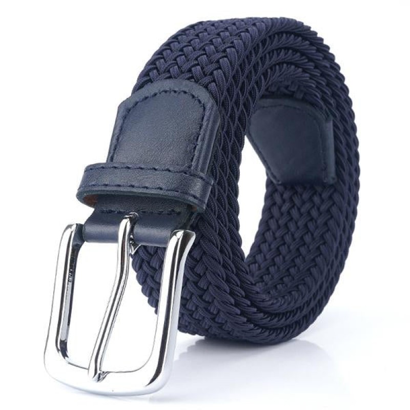 Mens 3.4CM Woven Elastic ELASTIC Belt