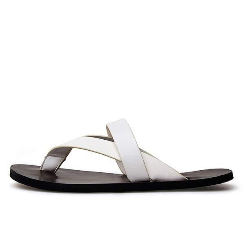 MENS CASUAL LEATHER FLIP-FLOPS 86023595